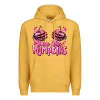 Mustard save the pumpkins breast cancer Premium Hoodie - RanaPortraitStore