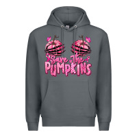 Rock save the pumpkins breast cancer Premium Hoodie - RanaPortraitStore