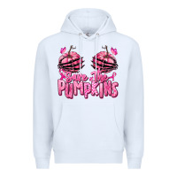 White save the pumpkins breast cancer Premium Hoodie - RanaPortraitStore