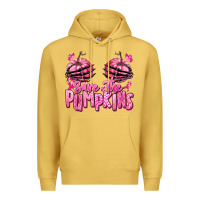 Antique Gold save the pumpkins breast cancer Premium Hoodie - RanaPortraitStore