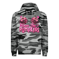 Slate Camo save the pumpkins breast cancer Premium Hoodie - RanaPortraitStore