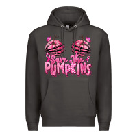 Smoke save the pumpkins breast cancer Premium Hoodie - RanaPortraitStore