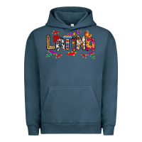 Pigment Midnight Navy Latina Urban Hoodie - RanaPortraitStore