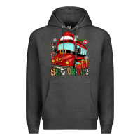 Charcoal Heather christmas bus driver Premium Hoodie - Zillion Design Studio