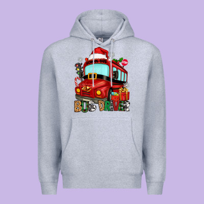 Premium Hoodie christmas bus driver