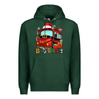Sports Green christmas bus driver Premium Hoodie - Zillion Design Studio