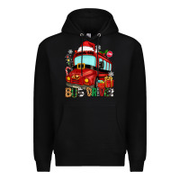 Black christmas bus driver Premium Hoodie - Zillion Design Studio