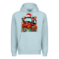 Blue Mist christmas bus driver Premium Hoodie - Zillion Design Studio