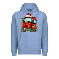Colony Blue christmas bus driver Premium Hoodie - Zillion Design Studio