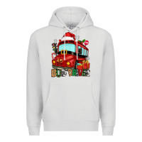 Dove Grey christmas bus driver Premium Hoodie - Zillion Design Studio