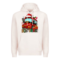 Pale Pink christmas bus driver Premium Hoodie - Zillion Design Studio