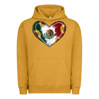Pigment Peanut Butter Sunflower Mexican Flag Heart Urban Hoodie - RanaPortraitStore