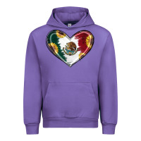 Tulip Sunflower Mexican Flag Heart Urban Hoodie - RanaPortraitStore
