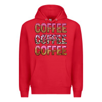 Red coffee coffee coffee lover Premium Hoodie - texasbilliewilder