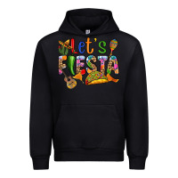 Black Let's fiesta Urban Hoodie - RanaPortraitStore