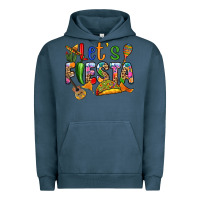 Pigment Midnight Navy Let's fiesta Urban Hoodie - RanaPortraitStore