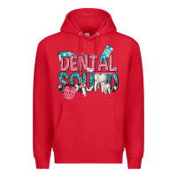 Red dental squad with cowhide Premium Hoodie - texasbilliewilder