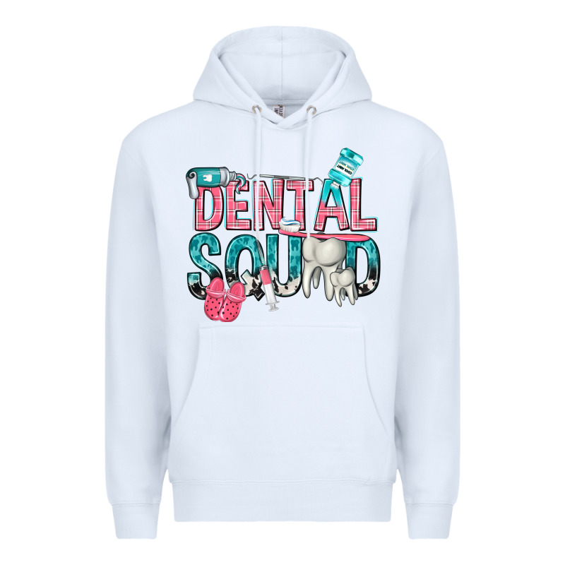 Dental Squad With Cowhide Premium Hoodie by texasbilliewilder | Teevron