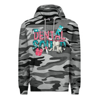 Slate Camo dental squad with cowhide Premium Hoodie - texasbilliewilder