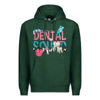 Sports Green dental squad with cowhide Premium Hoodie - texasbilliewilder