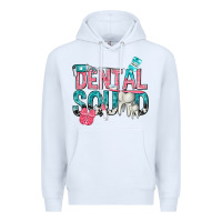 White dental squad with cowhide Premium Hoodie - texasbilliewilder