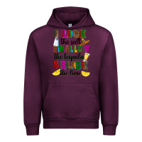 Mauve Wine I lick the salt swallow the tequila Urban Hoodie - RanaPortraitStore