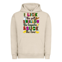 Pigment French Oak I lick the salt swallow the tequila Urban Hoodie - RanaPortraitStore