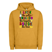 Pigment Peanut Butter I lick the salt swallow the tequila Urban Hoodie - RanaPortraitStore