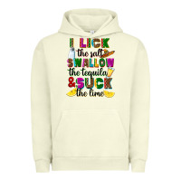 Pigment Pistachio I lick the salt swallow the tequila Urban Hoodie - RanaPortraitStore