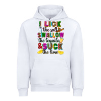 White I lick the salt swallow the tequila Urban Hoodie - RanaPortraitStore