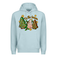 Blue Mist 'tis the season christmas cake Premium Hoodie - Zillion Design Studio