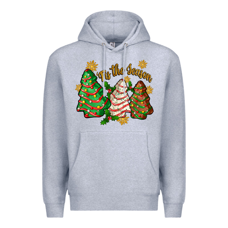 'tis The Season Christmas Cake Premium Hoodie by Zillion Design Studio | Teevron