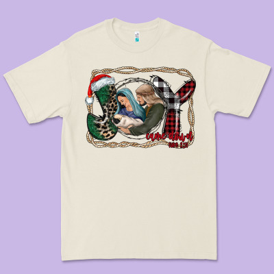 Joy Christmas Premium Tee Designed By Cowhidedigitalart