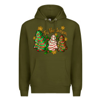 Army Green 'tis the season christmas cake Premium Hoodie - Zillion Design Studio