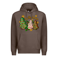Coffee 'tis the season christmas cake Premium Hoodie - Zillion Design Studio