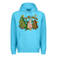 Ocean Blue 'tis the season christmas cake Premium Hoodie - Zillion Design Studio