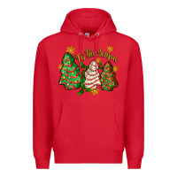 Red 'tis the season christmas cake Premium Hoodie - Zillion Design Studio