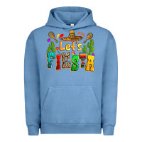 Pigment Pebble Blue Let's fiesta Urban Hoodie - RanaPortraitStore