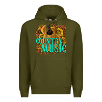 Army Green country music western Premium Hoodie - texasbilliewilder
