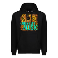 Black country music western Premium Hoodie - texasbilliewilder