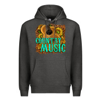 Charcoal Heather country music western Premium Hoodie - texasbilliewilder