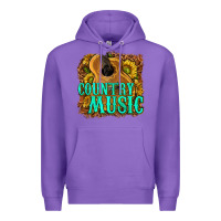 Purple country music western Premium Hoodie - texasbilliewilder