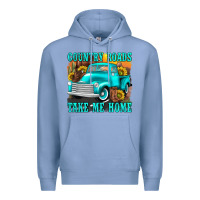 Colony Blue country roads take me home western Premium Hoodie - texasbilliewilder