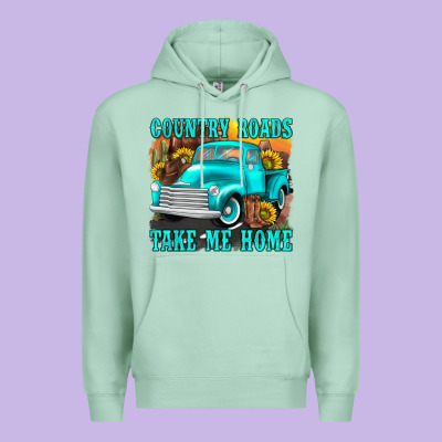 Premium Hoodie country roads take me home western