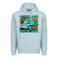 Blue Mist country roads take me home western Premium Hoodie - texasbilliewilder