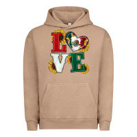 Pigment Burro Mexican Flag With Sunflowers Love Urban Hoodie - RanaPortraitStore
