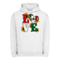 Pigment Lunar Rock Mexican Flag With Sunflowers Love Urban Hoodie - RanaPortraitStore