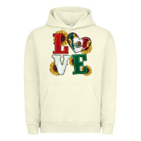 Pigment Pistachio Mexican Flag With Sunflowers Love Urban Hoodie - RanaPortraitStore