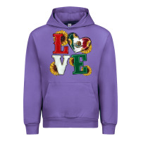Tulip Mexican Flag With Sunflowers Love Urban Hoodie - RanaPortraitStore
