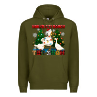 Army Green honking through the snow Premium Hoodie - Zillion Design Studio